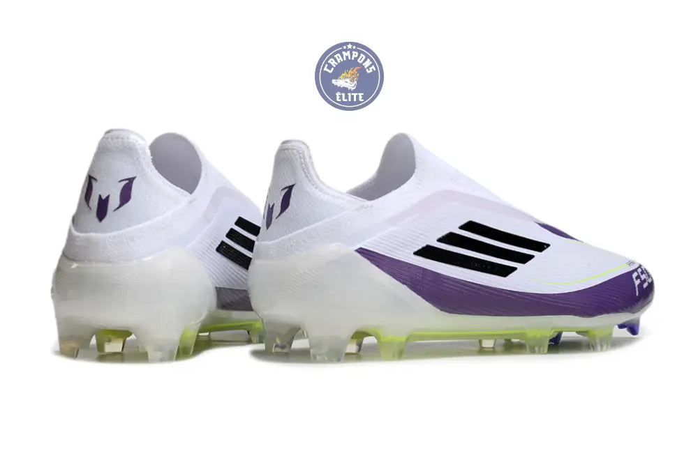Image of F50 Elite Laceless FG Triunfo Estelar - Blanc/Noir/Violet