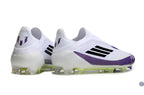 F50 Elite Laceless FG Triunfo Estelar - Blanc/Noir/Violet