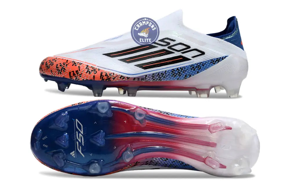 Image of F50 Elite Laceless FG x Heung Min Son - Blanc/Bleu/Rouge