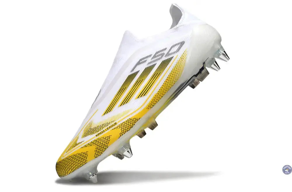 F50 Elite Laceless SG - Blanc/Jaune/Noir