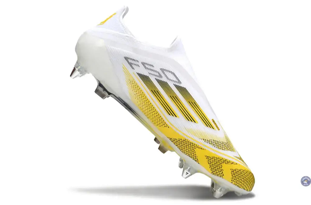 F50 Elite Laceless SG - Blanc/Jaune/Noir
