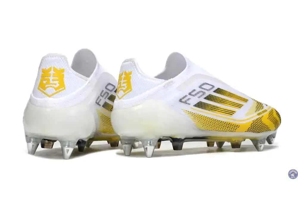 F50 Elite Laceless SG - Blanc/Jaune/Noir