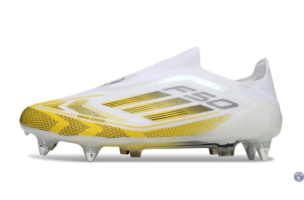 F50 Elite Laceless SG - Blanc/Jaune/Noir