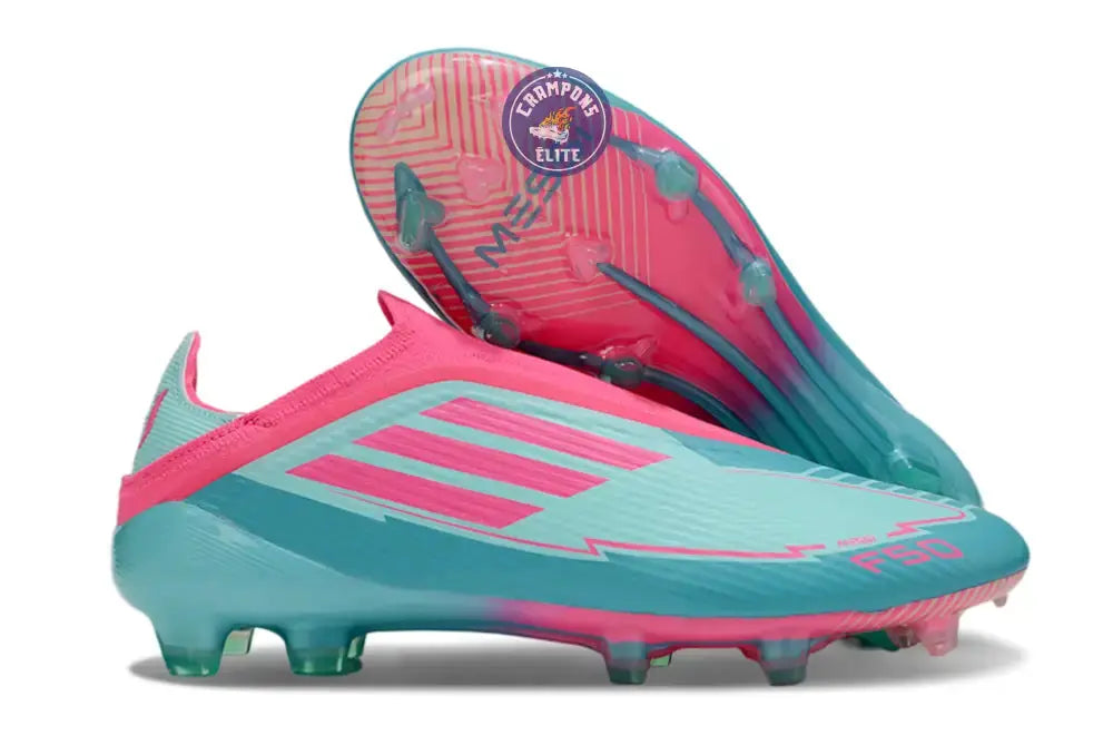 F50 Elite Laceless La Vida Tropical FG - Bleu/Bleu Turquoise/Rose Ma boutique