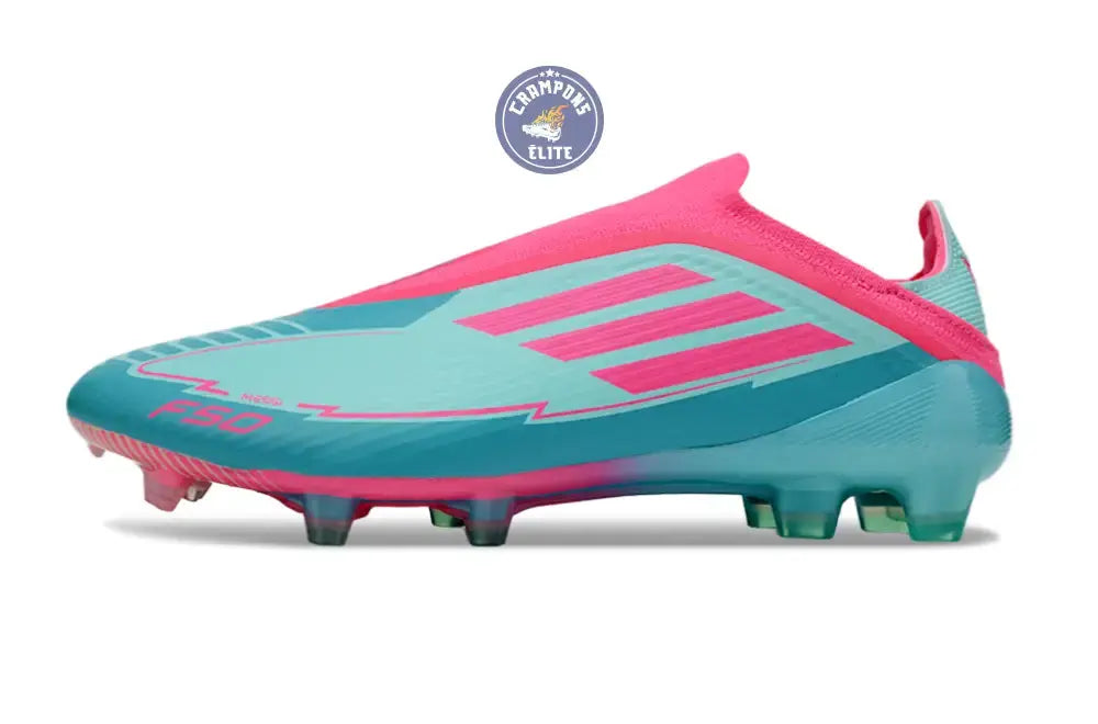 Image of F50 Elite Laceless La Vida Tropical FG - Bleu/Bleu Turquoise/Rose Ma boutique