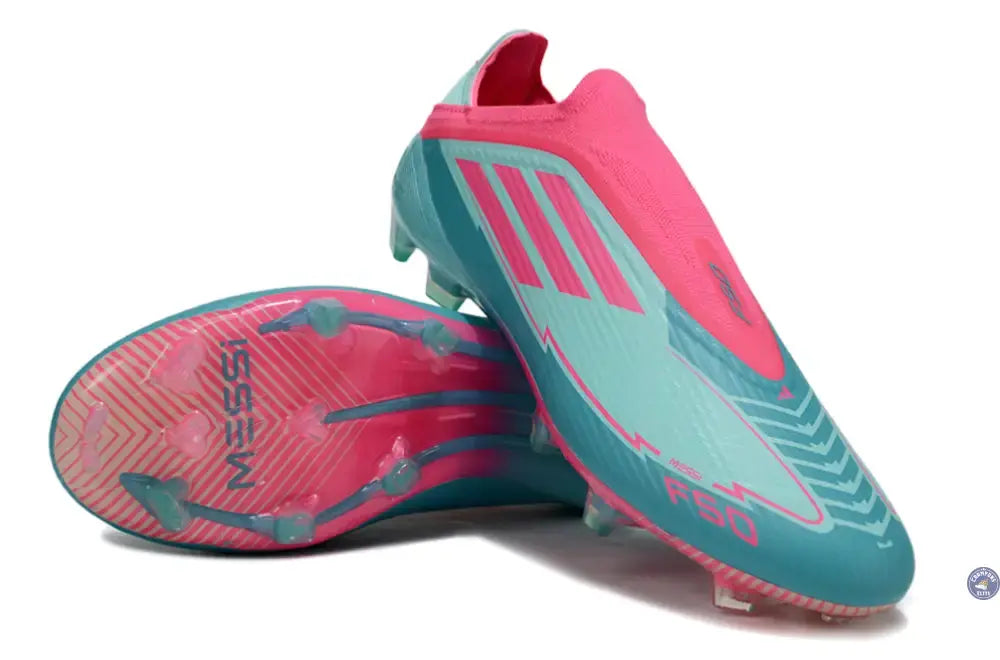 Image of F50 Elite Laceless La Vida Tropical FG - Bleu/Bleu Turquoise/Rose Ma boutique
