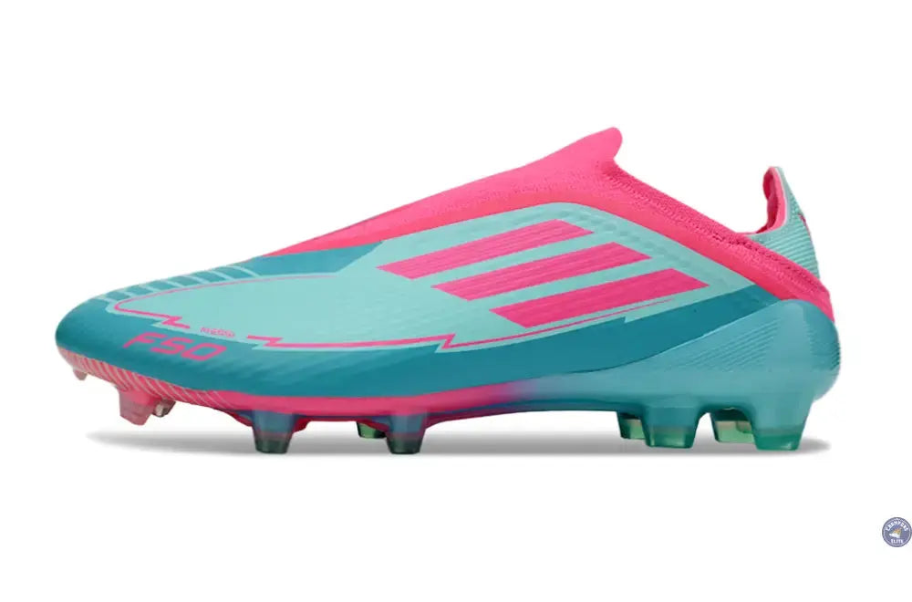 F50 Elite Laceless La Vida Tropical FG - Bleu/Bleu Turquoise/Rose Ma boutique