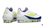 F50 Elite Laceless SG - Blanc/Bleu/Jaune Fluo