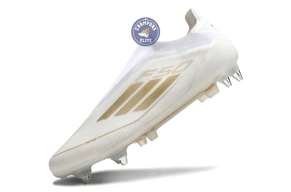Image of F50 Elite Laceless SG - Blanc/Doré