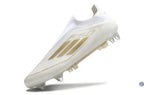 F50 Elite Laceless SG - Blanc/Doré