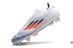 F50 Elite Laceless SG - Blanc/Rouge/Bleu