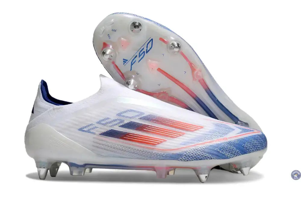 Image of F50 Elite Laceless SG - Blanc/Rouge/Bleu