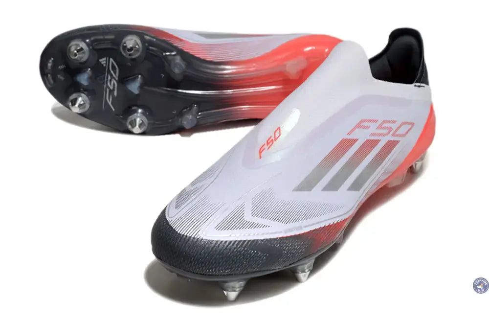 Image of F50 Elite Laceless SG - Blanc/Rouge/Noir