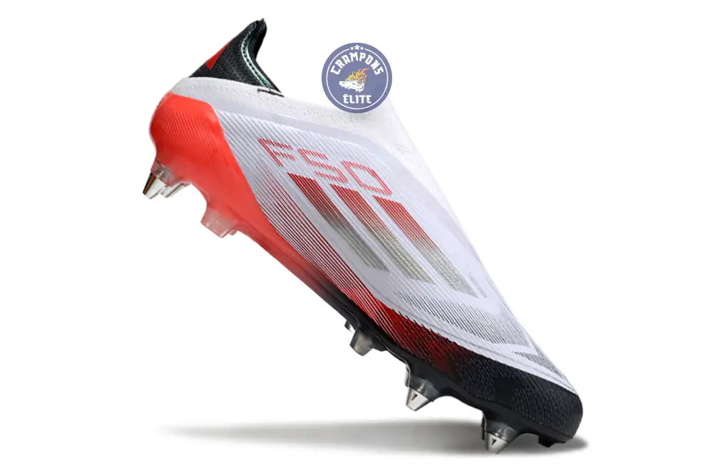 Image of F50 Elite Laceless SG - Blanc/Rouge/Noir