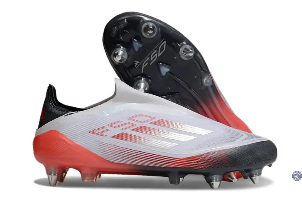 Image of F50 Elite Laceless SG - Blanc/Rouge/Noir