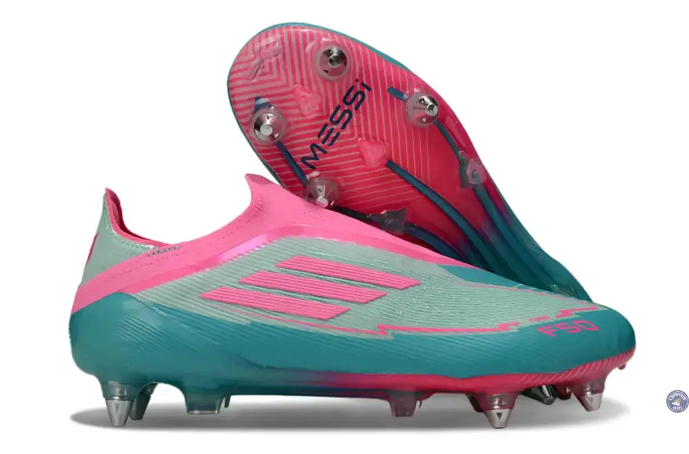 Image of F50 Elite Laceless SG - Bleu Turquoise/Bleu/Rose