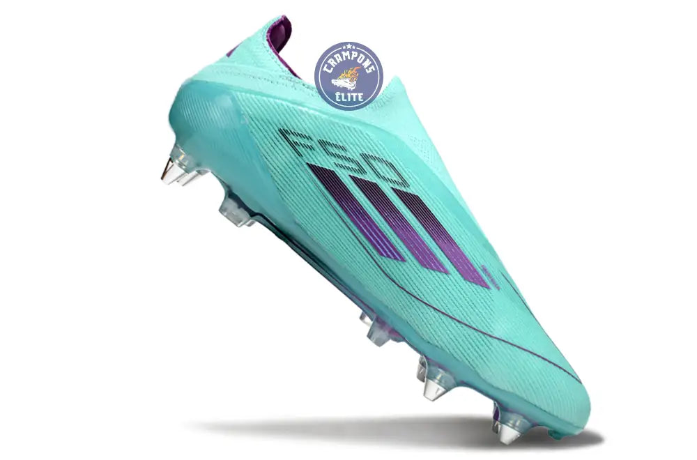 Image of F50 Elite Laceless SG - Bleu Turquoise/Violet