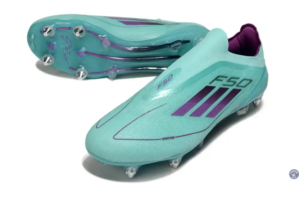Image of F50 Elite Laceless SG - Bleu Turquoise/Violet