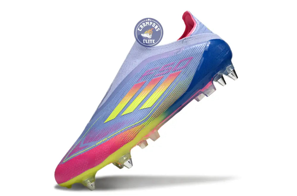 Image of F50 Elite Laceless SG Celestial Victory - Blue Fusion/Vert/Rose