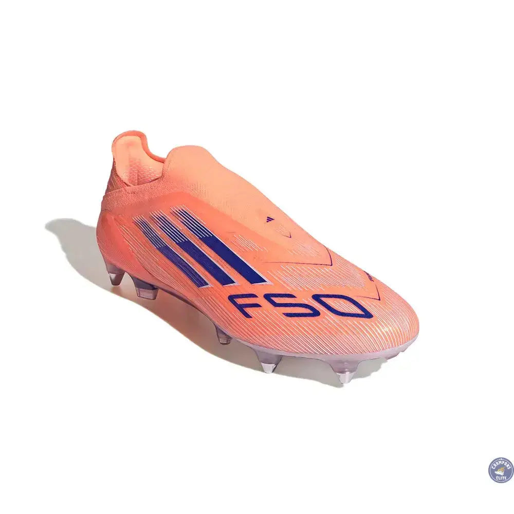 Image of F50 Elite Laceless SG Coral Blaze - Orange/Bleu SG
