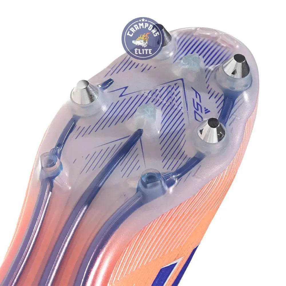 F50 Elite Laceless SG Coral Blaze - Orange/Bleu SG