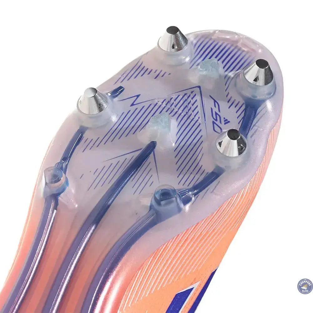 Image of F50 Elite Laceless SG Coral Blaze - Orange/Bleu SG