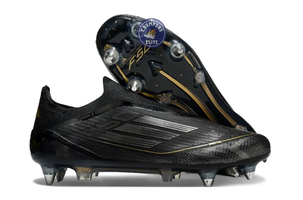 Image of F50 Elite Laceless SG Dark Spark - Noir/Argenté/Doré