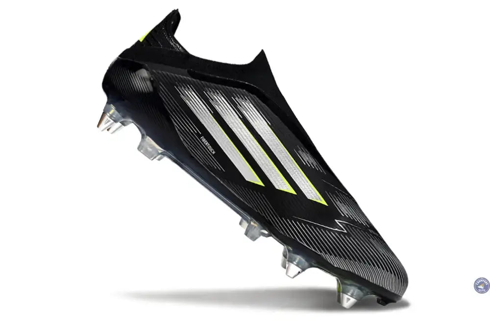 F50 Elite Laceless SG - Noir/Argenté/Jaune Fluo