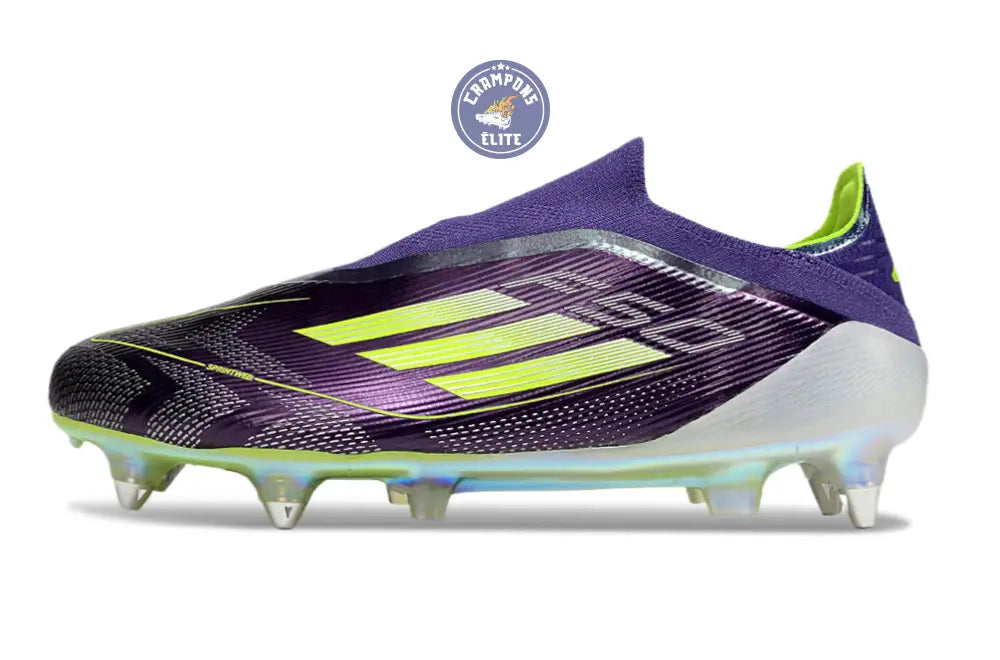 Image of F50 Elite Laceless SG Fast Reborn - Violet/Blanc/Lucid Lemon ÉDITION LIMITÉE