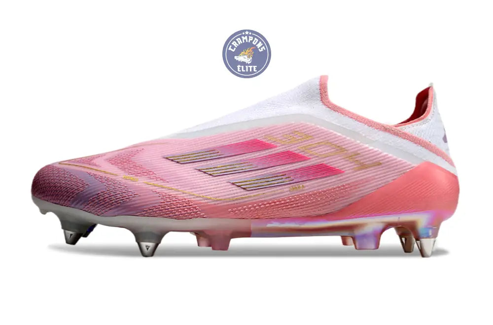 F50 Elite Laceless SG Lamine Yamal 304 - Rose clair/Purple Glow/Lite Pink ÉDITION LIMITÉE