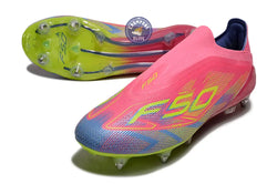 Image of F50 Elite Laceless SG Mystic Victory - Rose/Vert/Blue Fusion