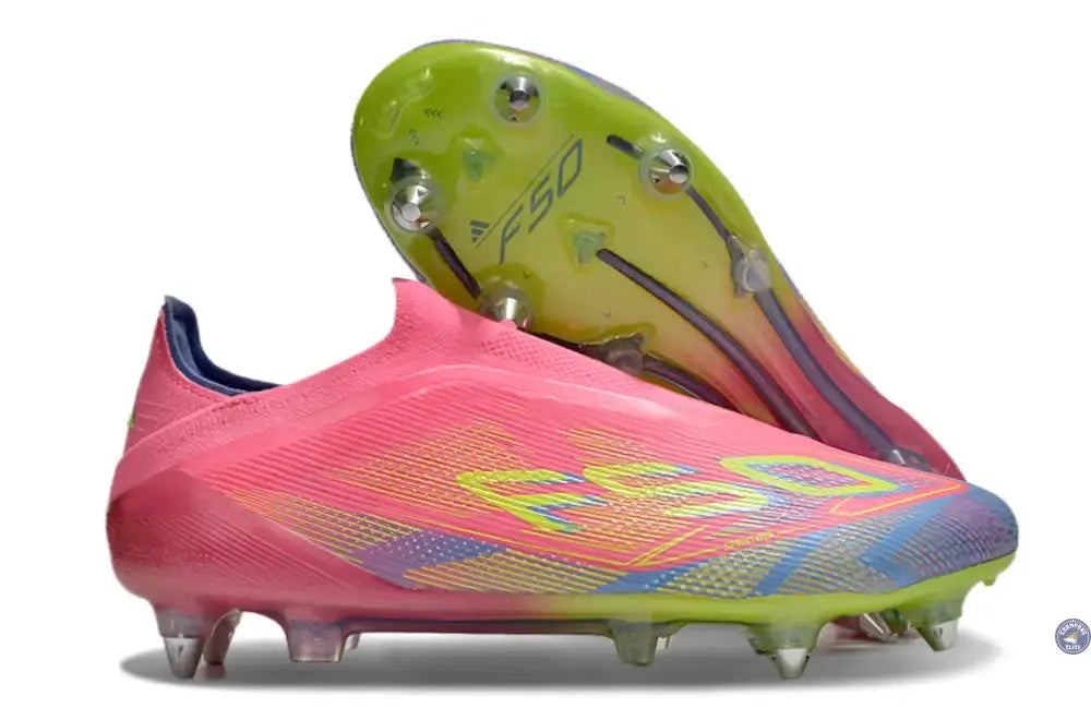 Image of F50 Elite Laceless SG Mystic Victory - Rose/Vert/Blue Fusion