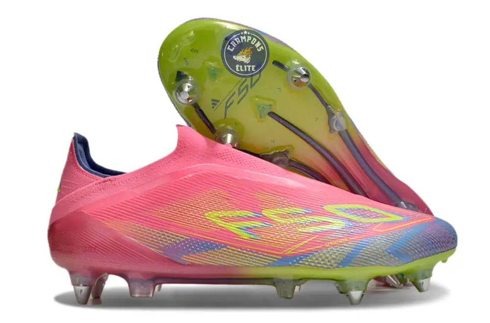 Image of F50 Elite Laceless SG Mystic Victory - Rose/Vert/Blue Fusion