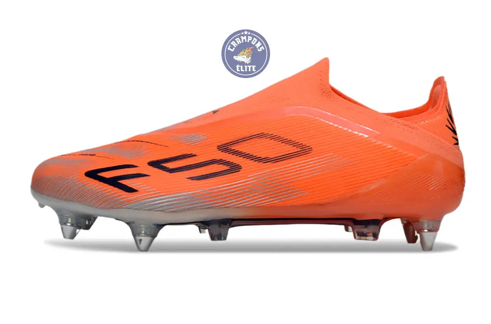 F50 Elite Laceless SG - Orange/Noir/Gris
