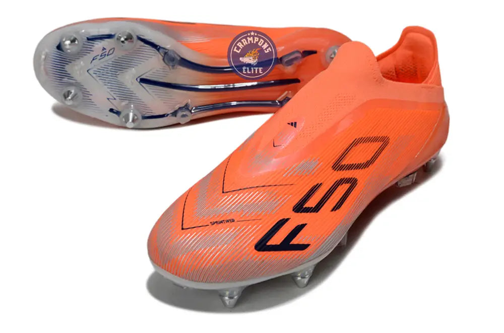 Image of F50 Elite Laceless SG - Orange/Noir/Gris