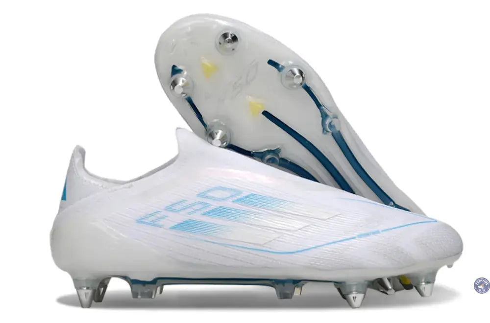 Image of F50 Elite Laceless SG Polar Victory - Blanc/Argenté/Bleu