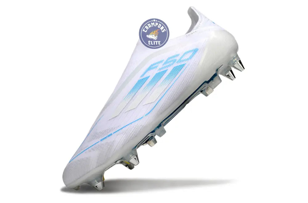 Image of F50 Elite Laceless SG Polar Victory - Blanc/Argenté/Bleu