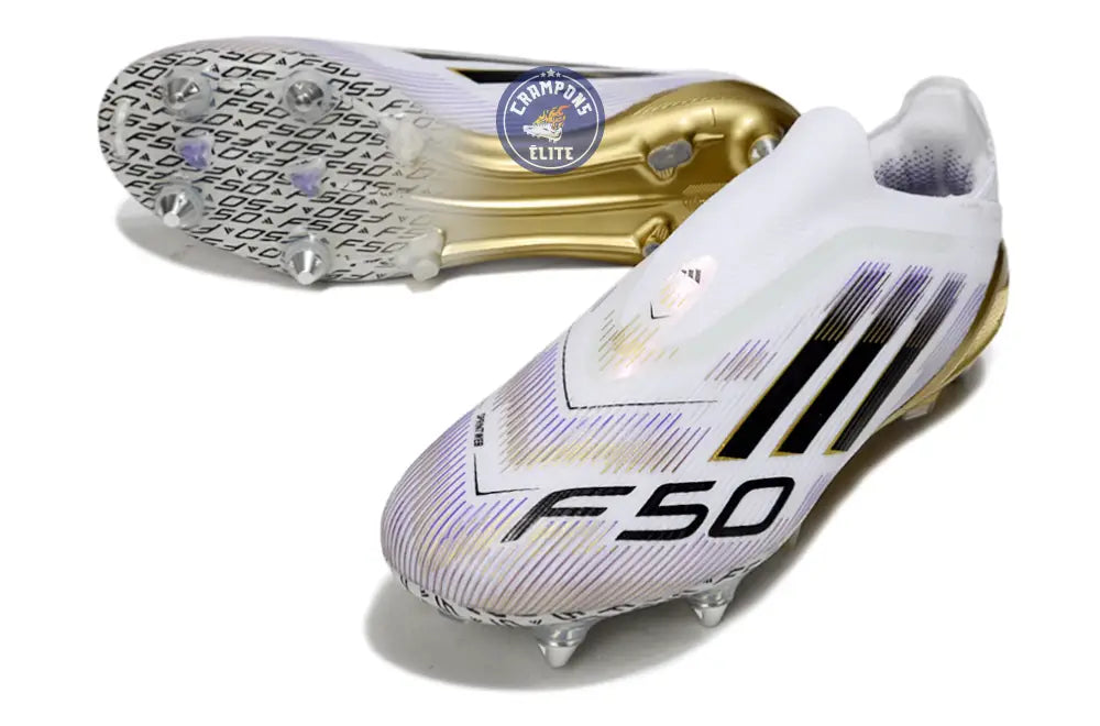 Image of F50 Elite Laceless SG Road to Glory - Blanc/Noir/Doré