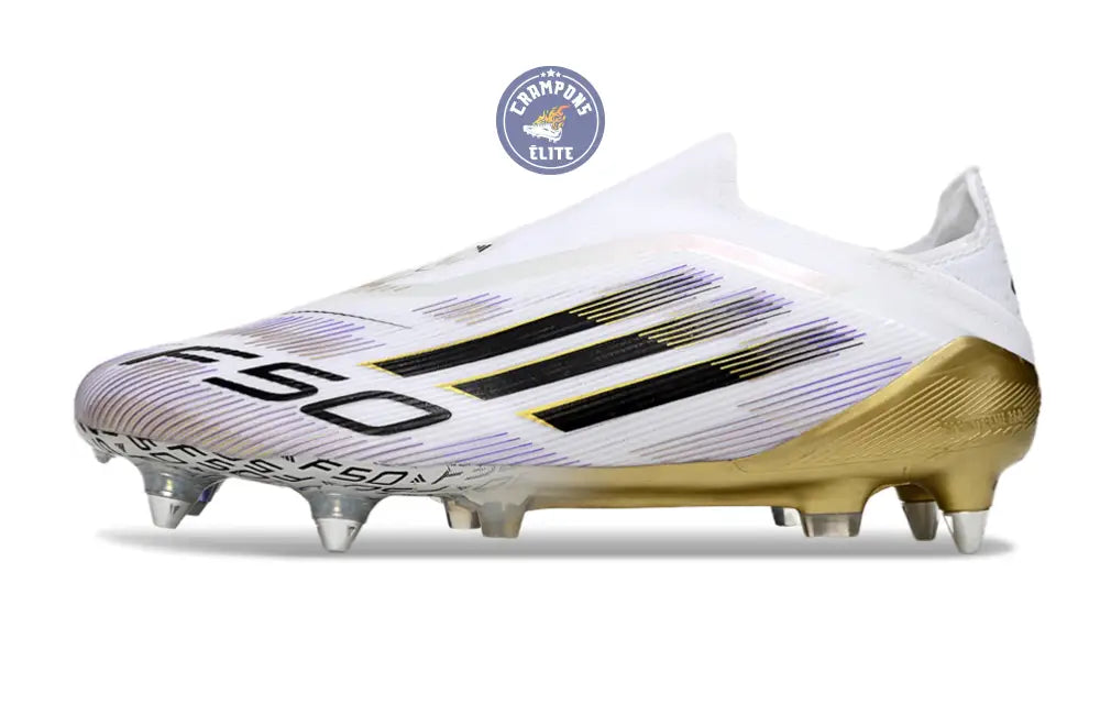 Image of F50 Elite Laceless SG Road to Glory - Blanc/Noir/Doré
