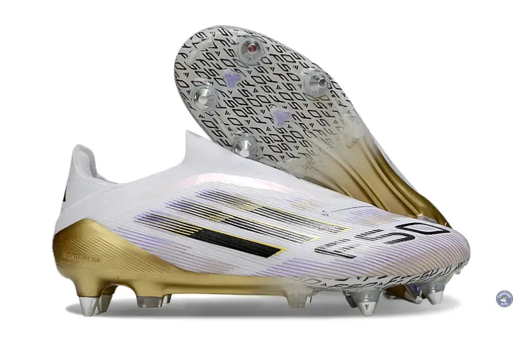 Image of F50 Elite Laceless SG Road to Glory - Blanc/Noir/Doré