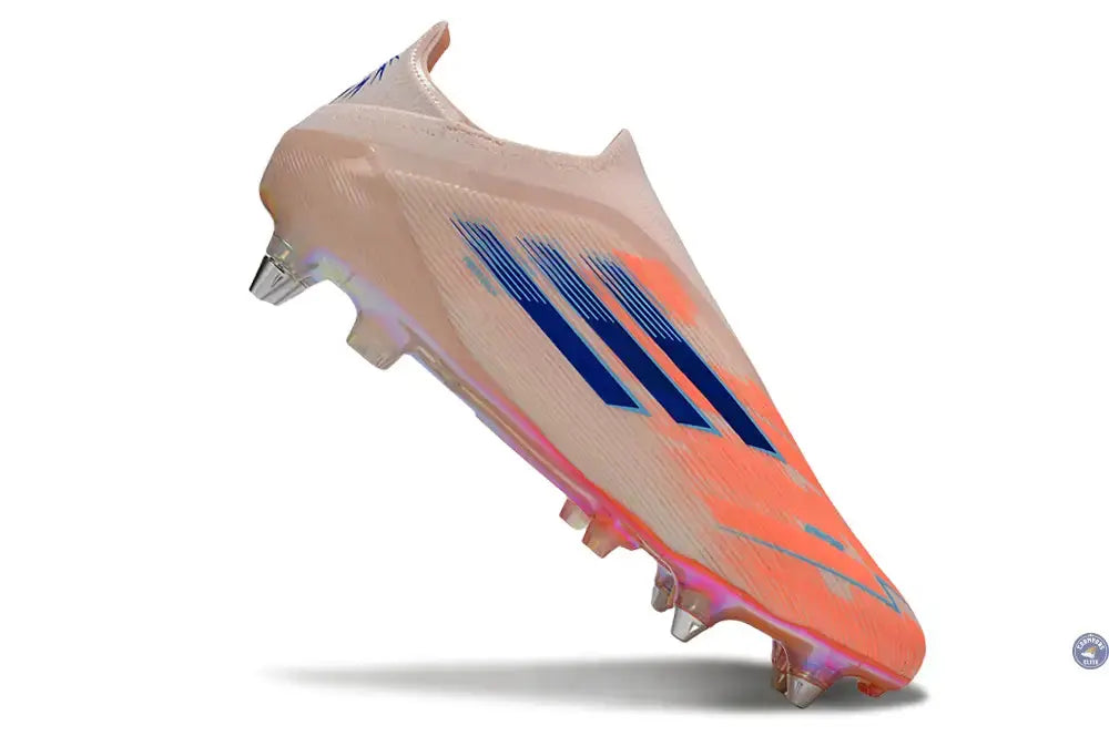F50 Elite Laceless SG - Beige/Orange/Bleu