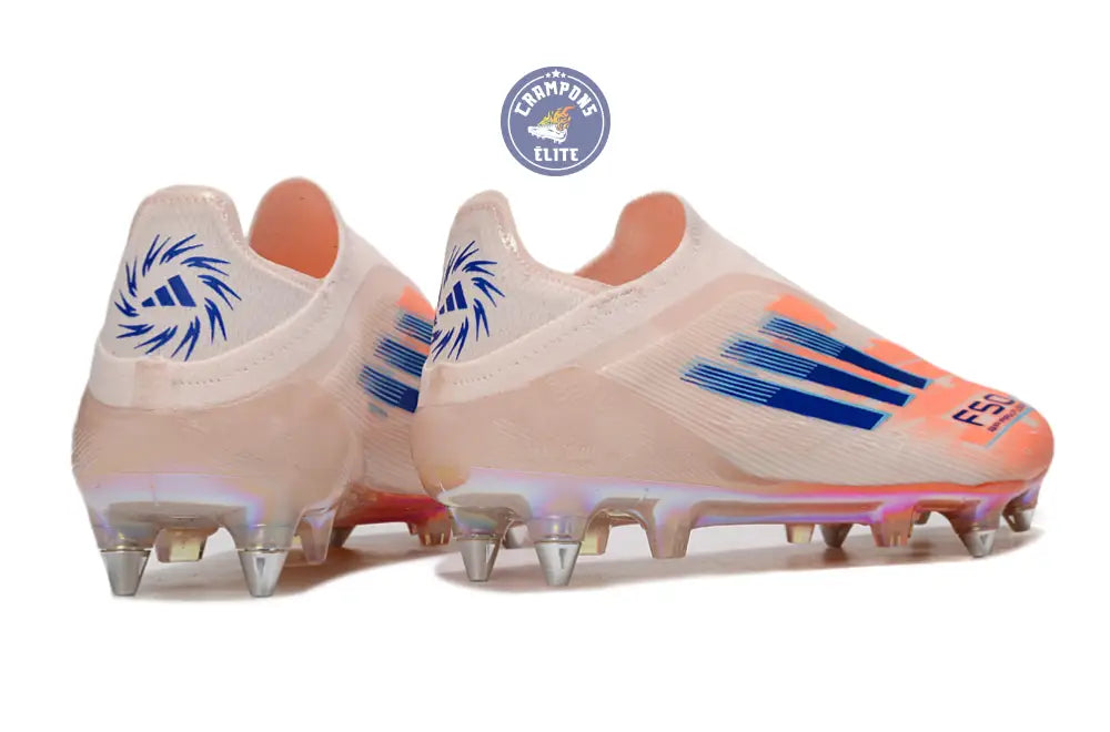 Image of F50 Elite Laceless SG - Beige/Orange/Bleu