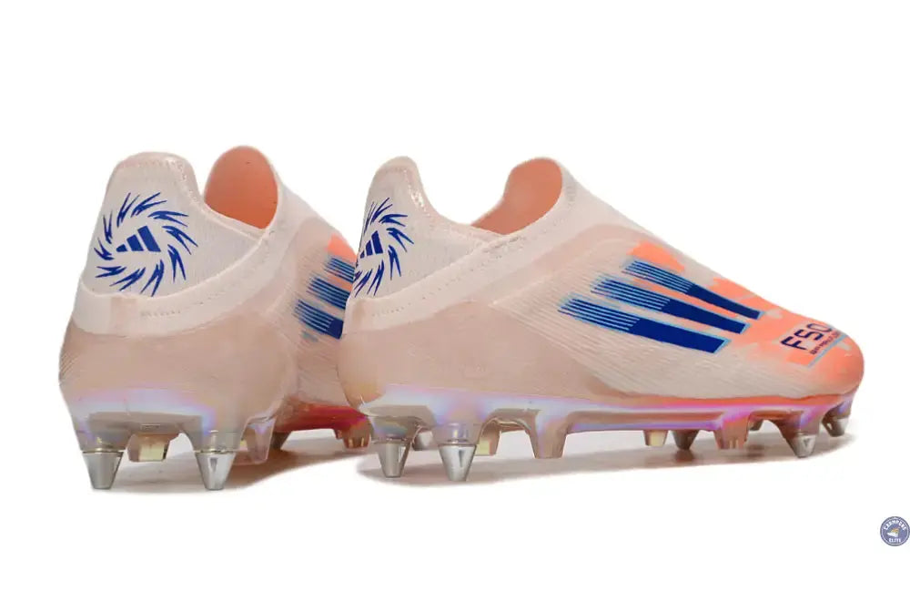 F50 Elite Laceless SG - Beige/Orange/Bleu