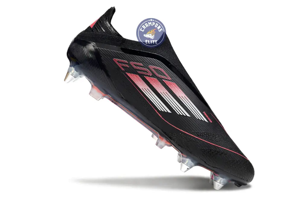 Image of F50 Elite Laceless SG Stealth Victory - Noir/Argenté/Lucid Red