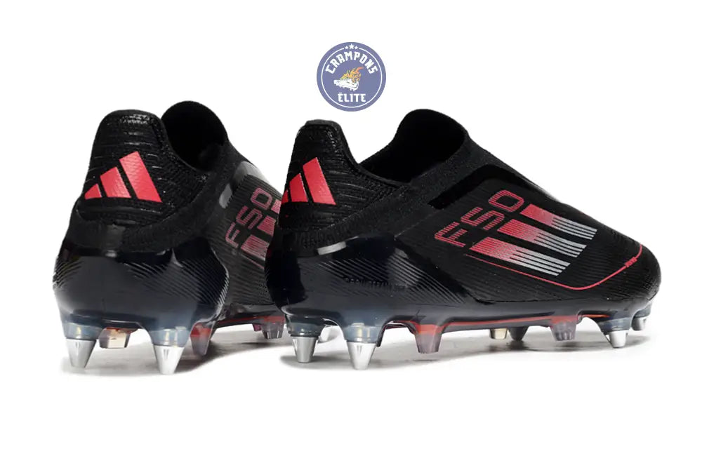 Image of F50 Elite Laceless SG Stealth Victory - Noir/Argenté/Lucid Red
