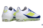 F50 Elite Lacets FG - Blanc/Bleu/Jaune Fluo