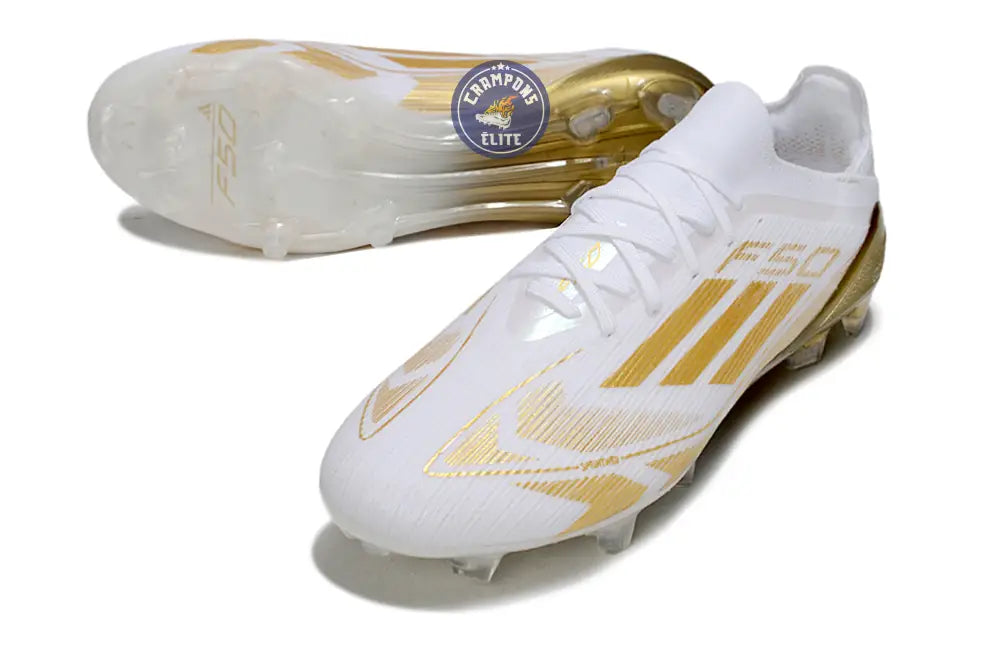 F50 Elite Lacets FG - Blanc/Doré