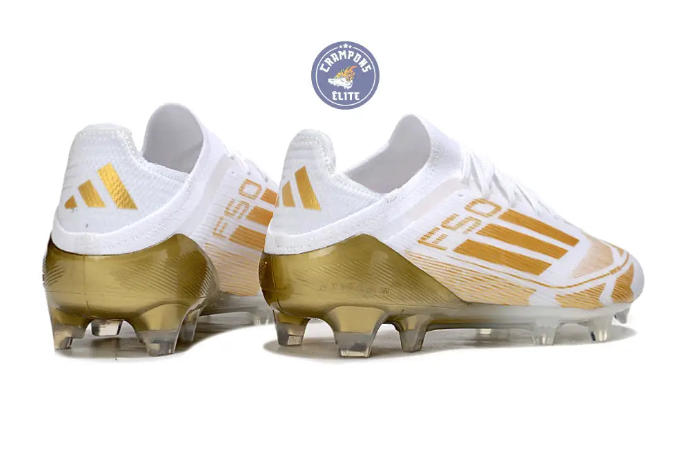 F50 Elite Lacets FG - Blanc/Doré