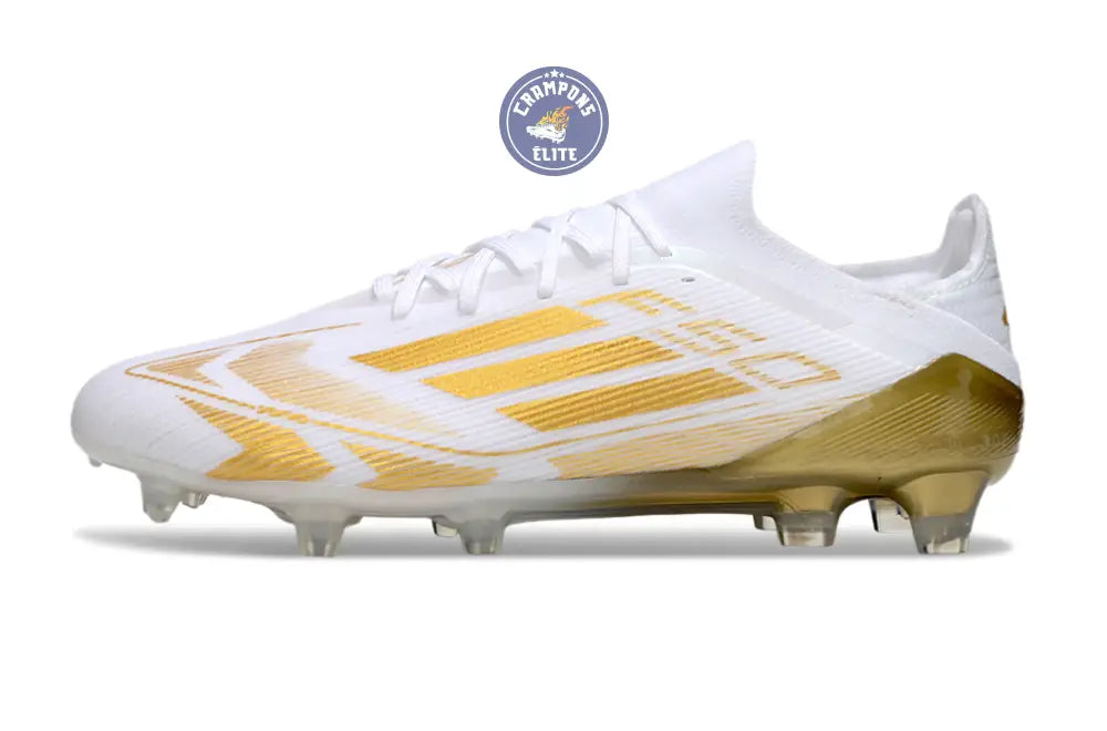 F50 Elite Lacets FG - Blanc/Doré