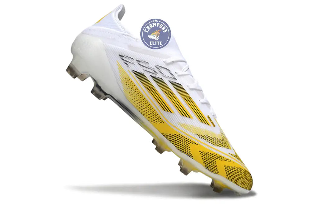 Image of F50 Elite Lacets FG - Blanc/Jaune/Noir